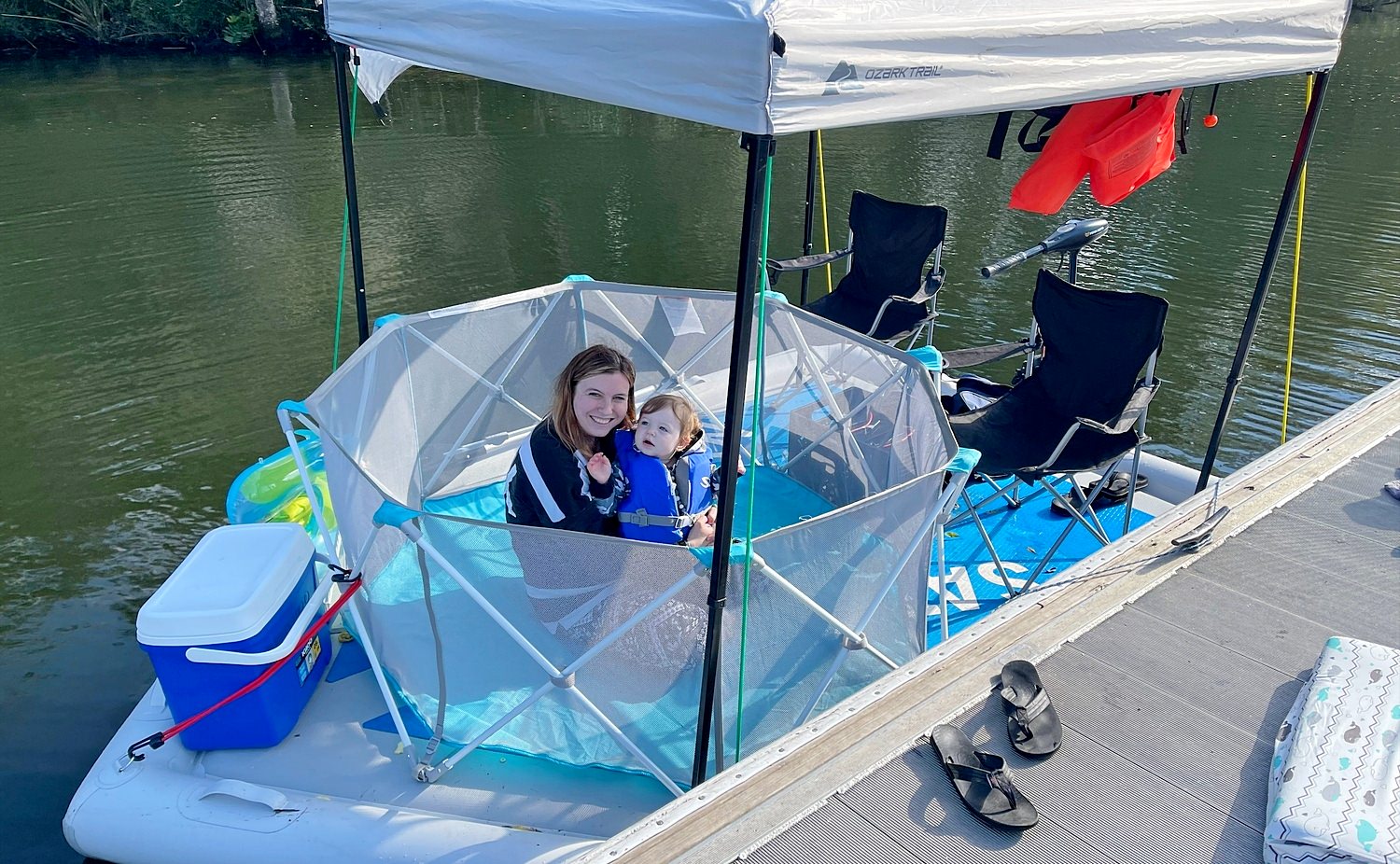  YokIma Inflatable Dock Platform, Fishing Floating