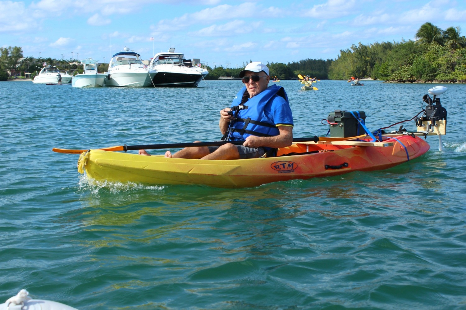 Remote Controlled 55Lbs 12V Electric Trolling Motor.