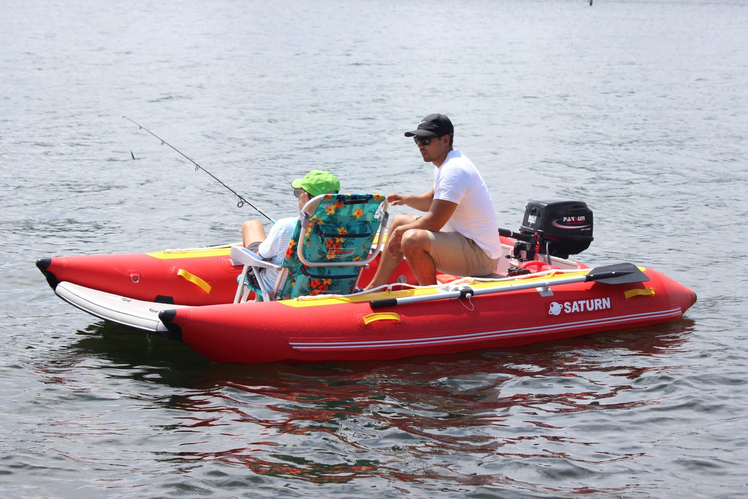 inflatable catamaran fishing