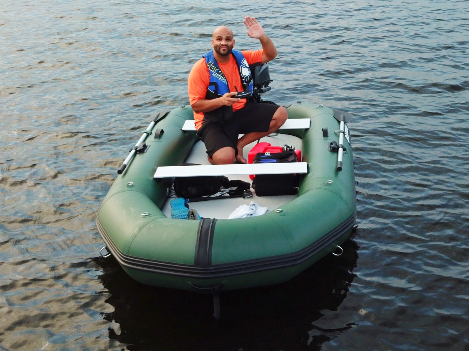 11' MotoRaft Inflatable Fishing Boat.