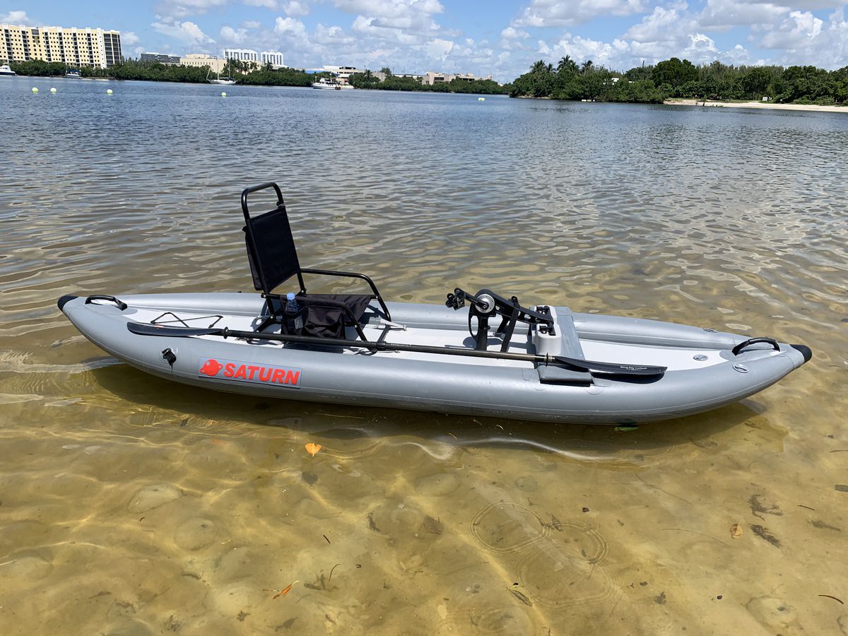 Saturn 12' Inflatable Pedal Kayak PK365 V2.0