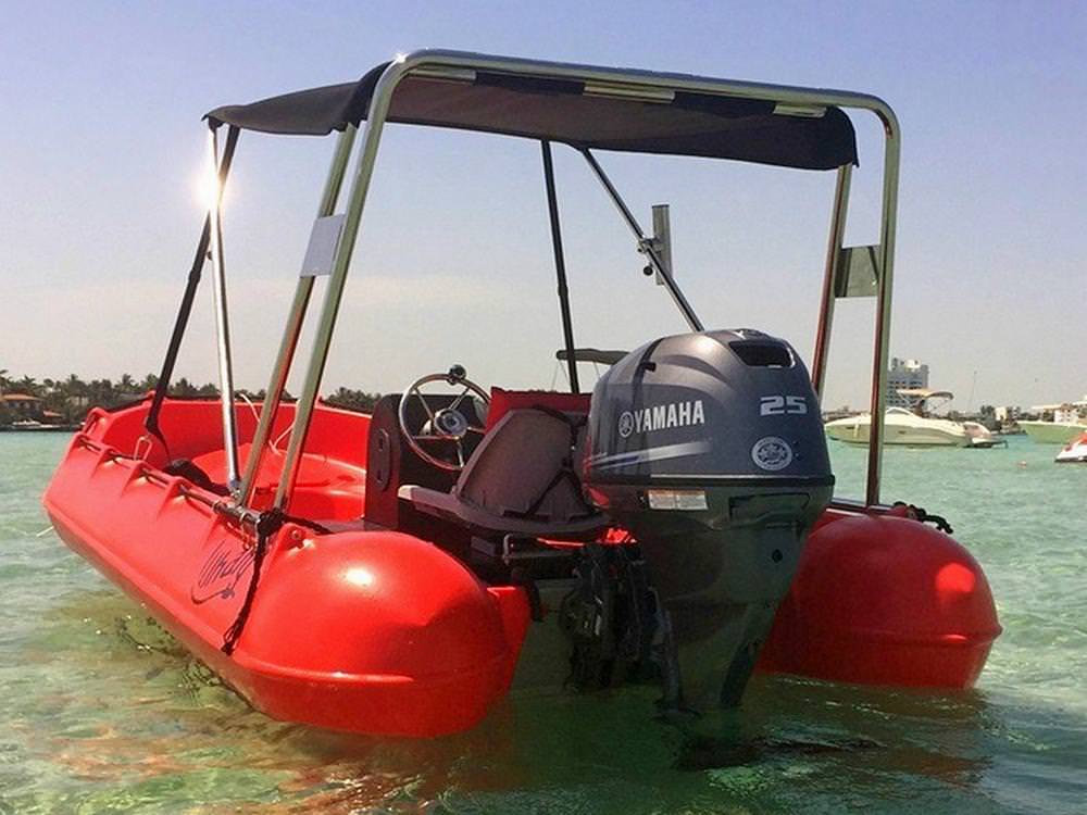 Marine Radar Arch with Bimini Sun Top for boats