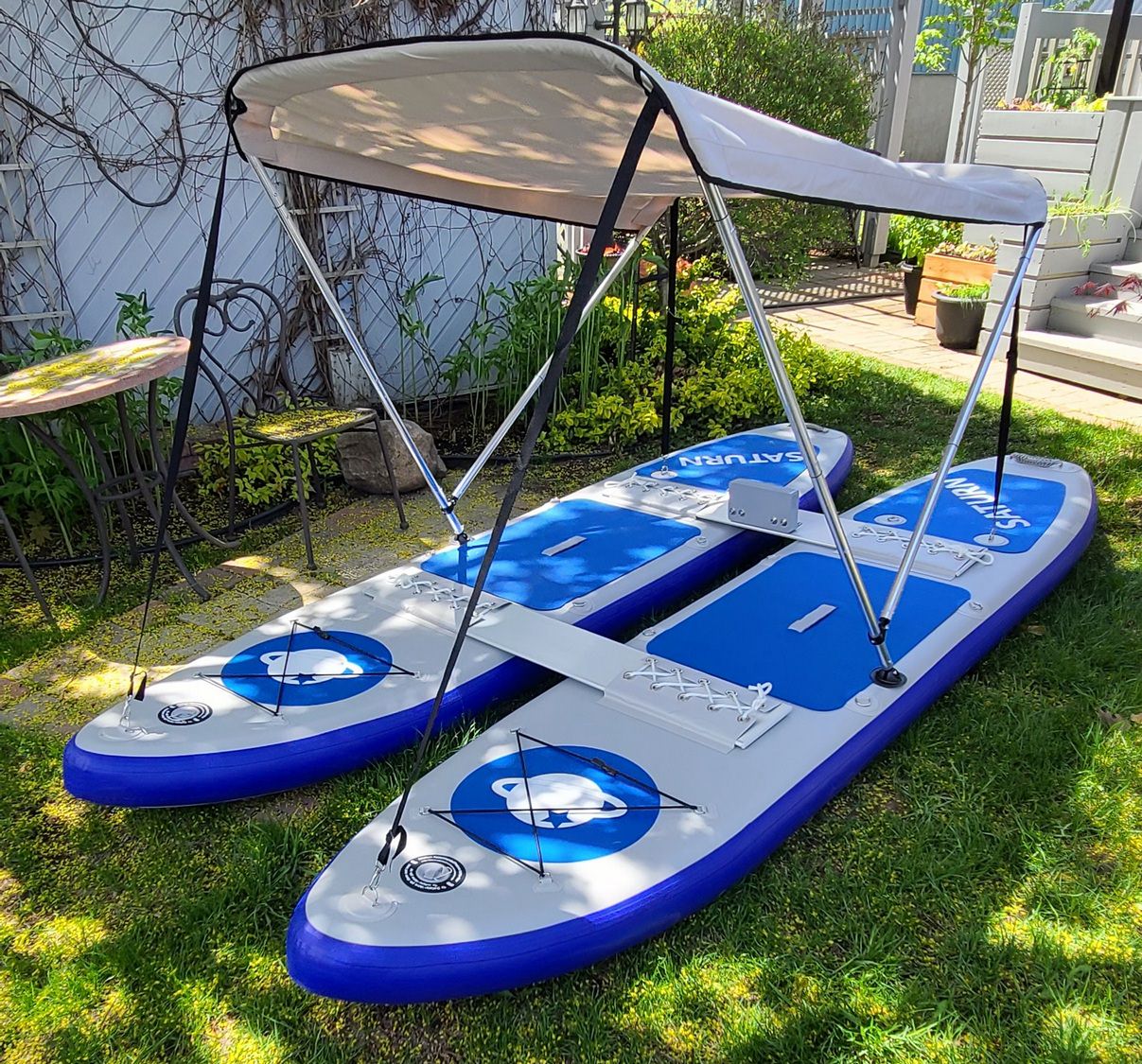 saturn inflatable kayak catamaran