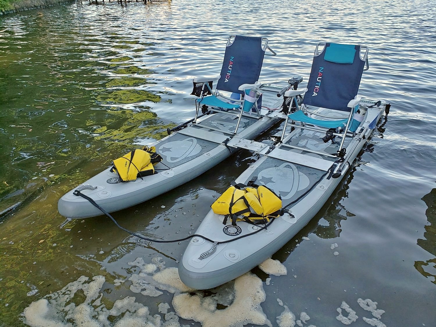 13.5 Inflatable MotoSUP Kayak Paddle Board Hybrid