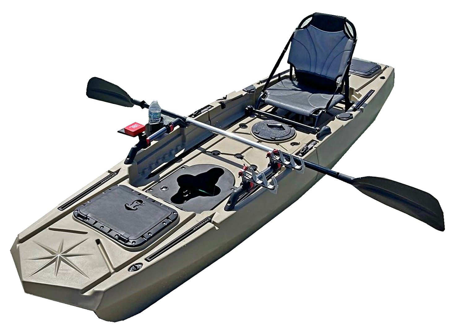 11' Modular Heavy-Duty Pedal Drive Fishing Kayak.