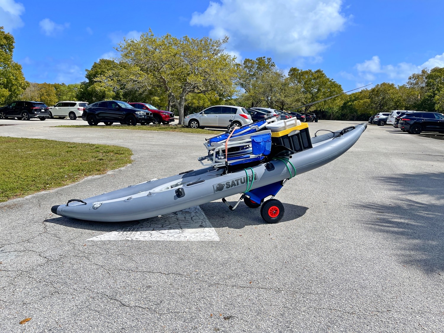 Saturn 12' Inflatable Fin Propulsion Pedal Kayak FPK365 On Sale