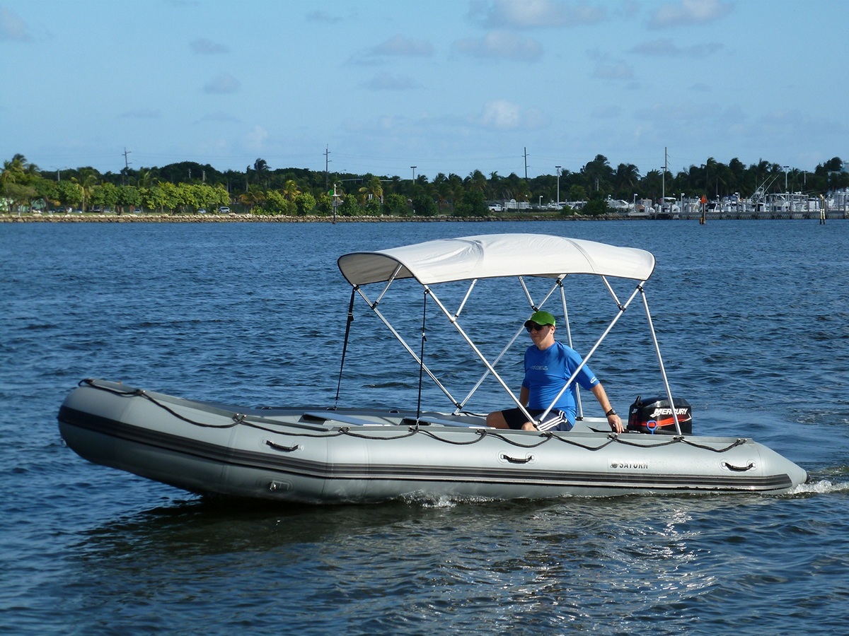 4-Bow Sun Shade Canopy &amp; Bimini Tops for Inflatable Boats.