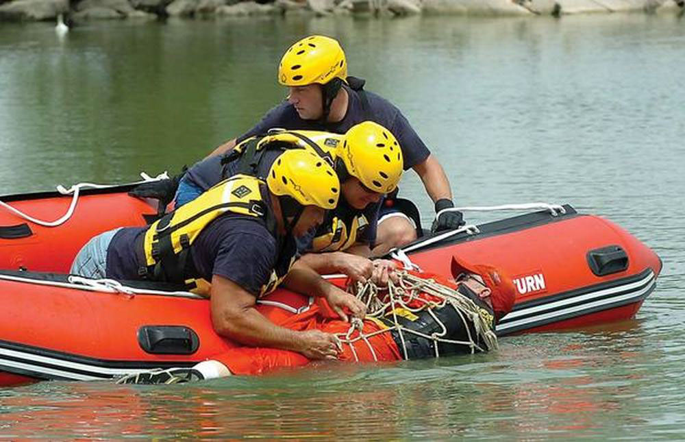 Saturn Inflatabable Boats in Rescue Action.