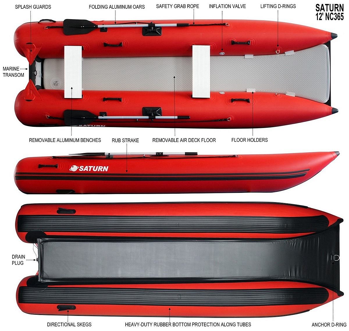Inflatable Lightweight Catamaran Boat NC330.