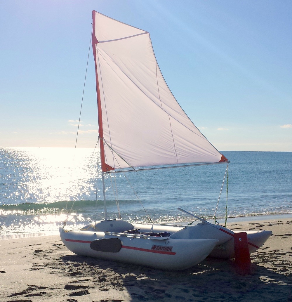Portable Foldable Travel Sail Kit for DIY Sailing Project.