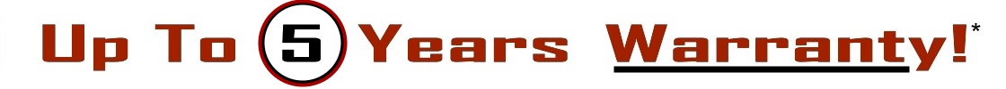 Up To 5 years warranty
