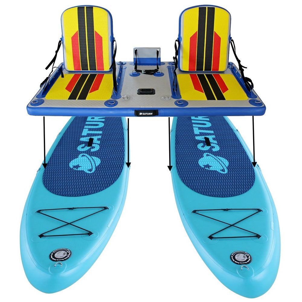 Saturn 11' Inflatable Paddle Board SUP325 – Convertible SUP & Kayak for ...