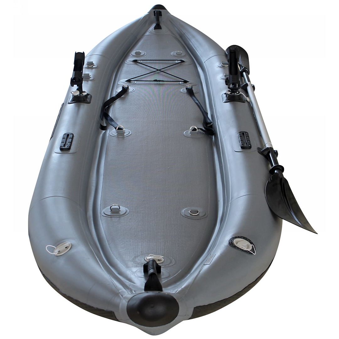 12' Saturn Extra Heavy-Duty Inflatable Fishing Kayak. Double Layers on ...
