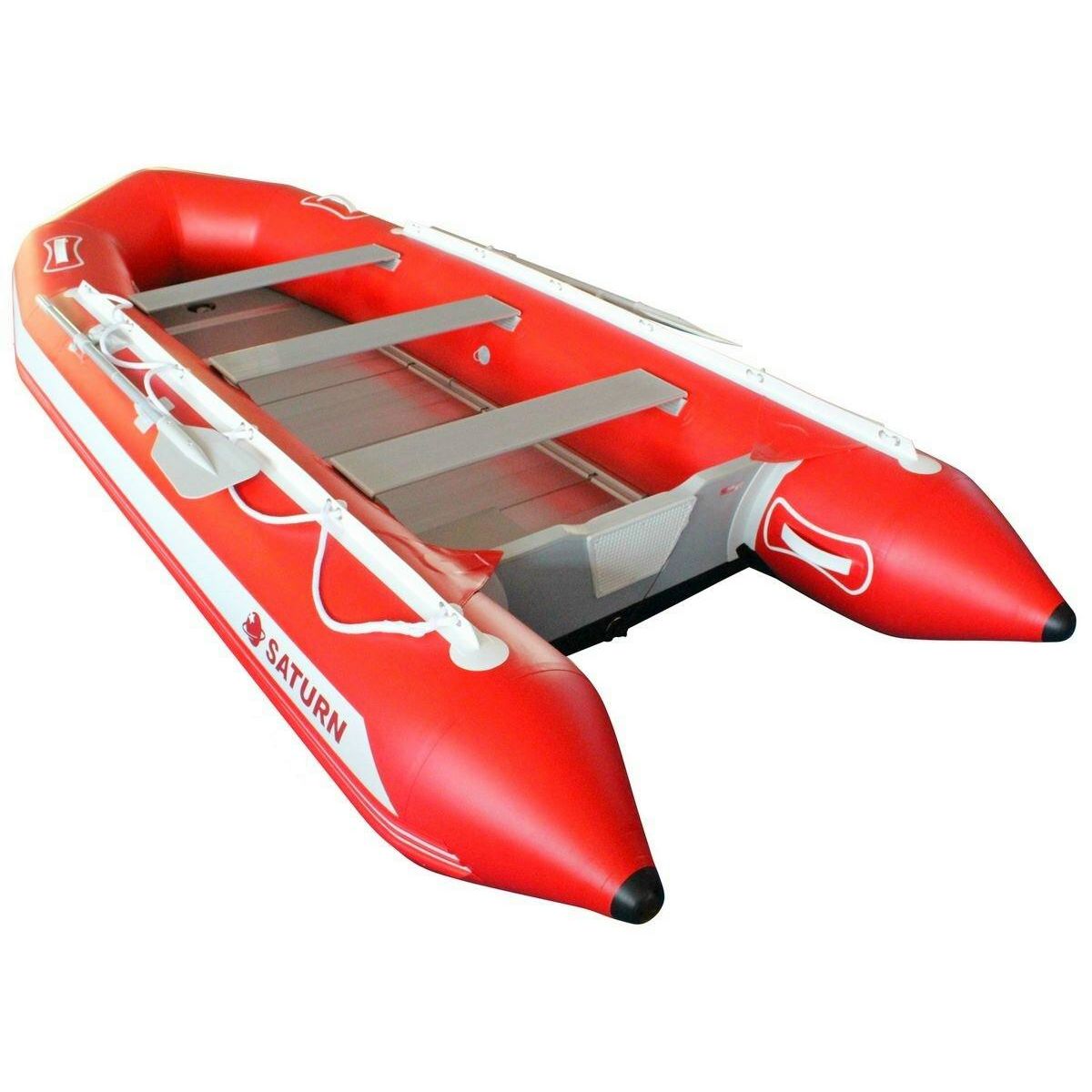 Affordable 13.5'Long Saturn Inflatable Motor Boat with Hard Floor