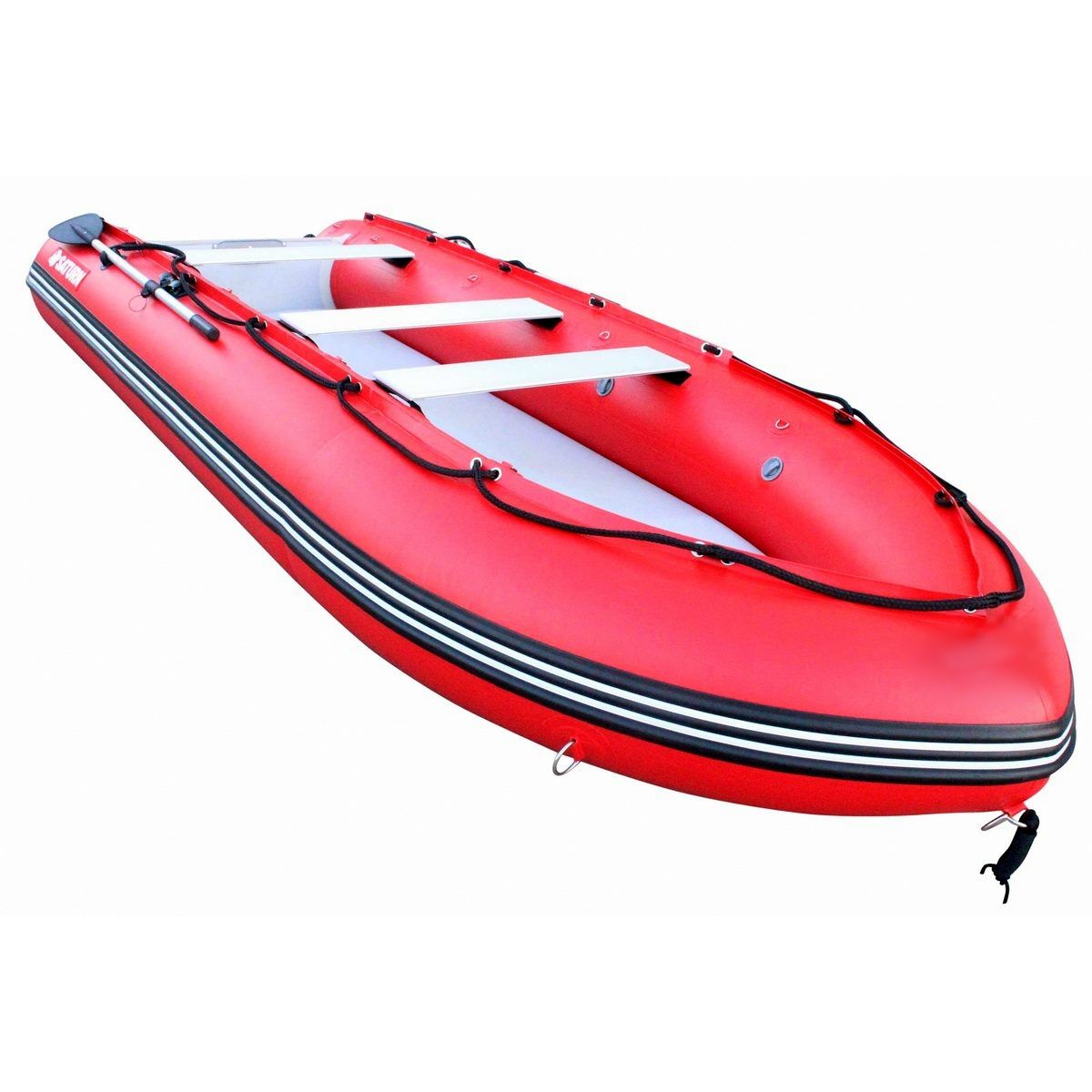 14' Performance Inflatable KaBoat ZK430XL with keel and large tubes.