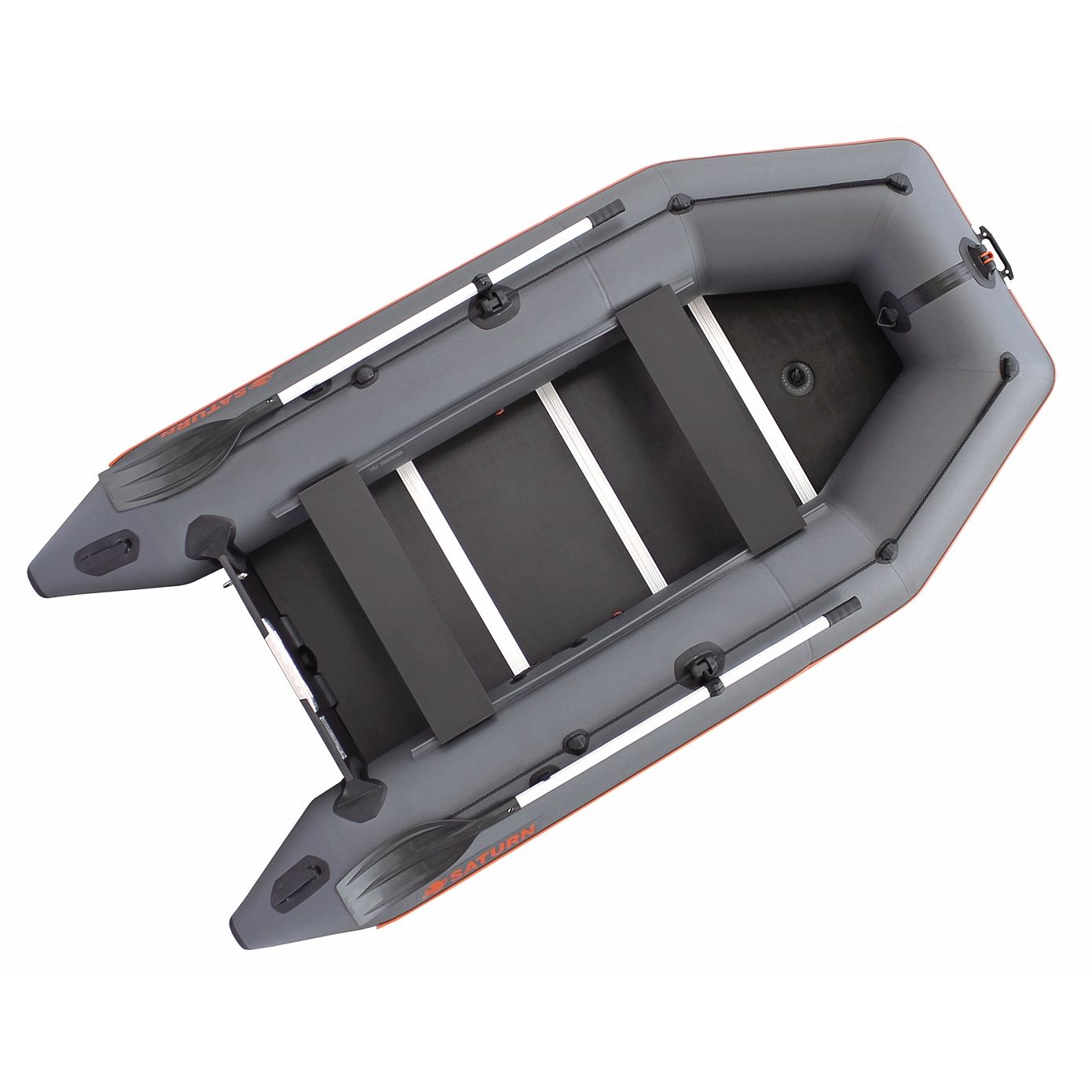 10' Saturn KM300D V-Keel Inflatable Boat with Plywood Floor.