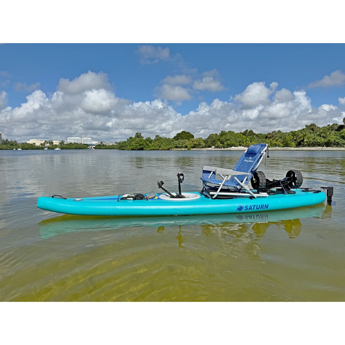 Saturn Inflatable Pedalboard – $499. Pedal-Powered Kayak & Paddleboard ...