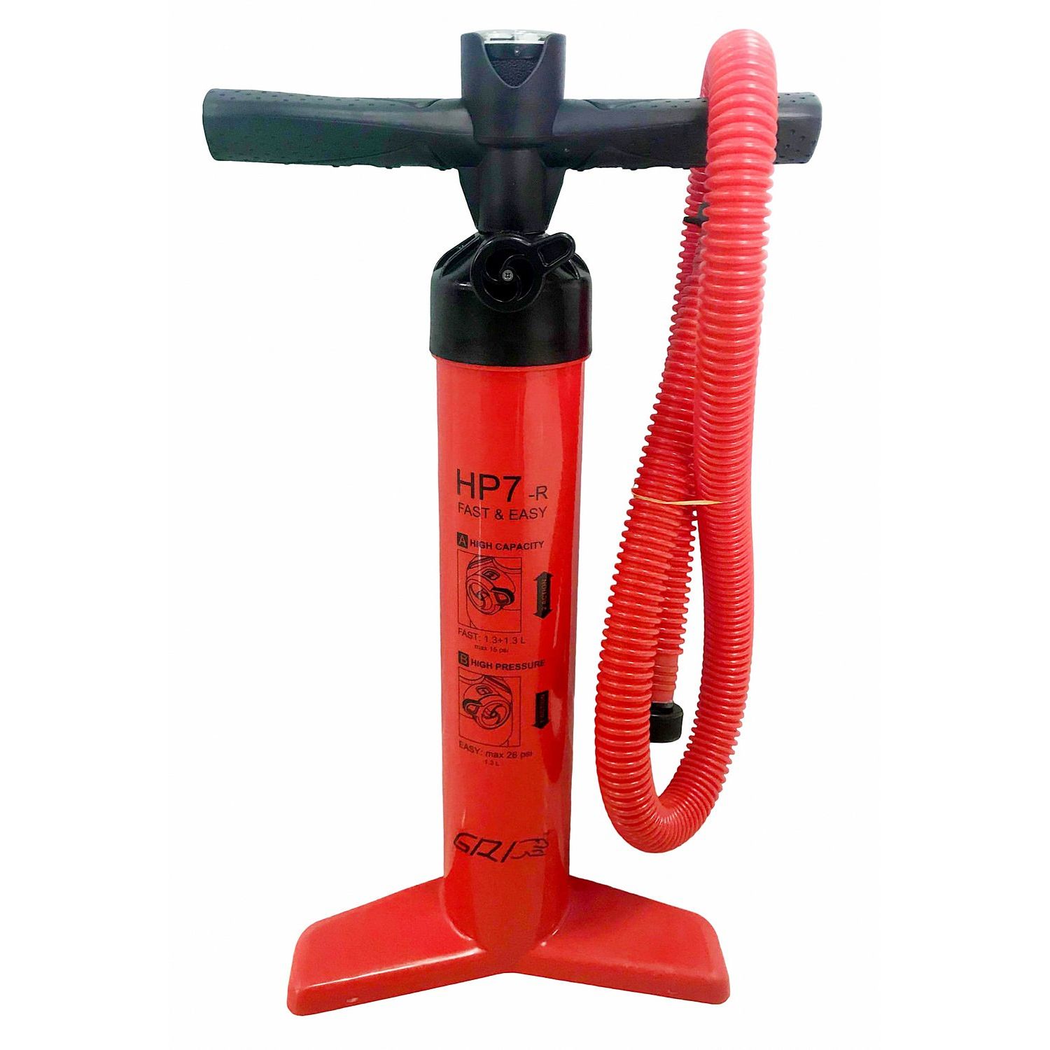GRI HP7-R High Performance Dual Action Hand Pump For Inflatable Boats ...