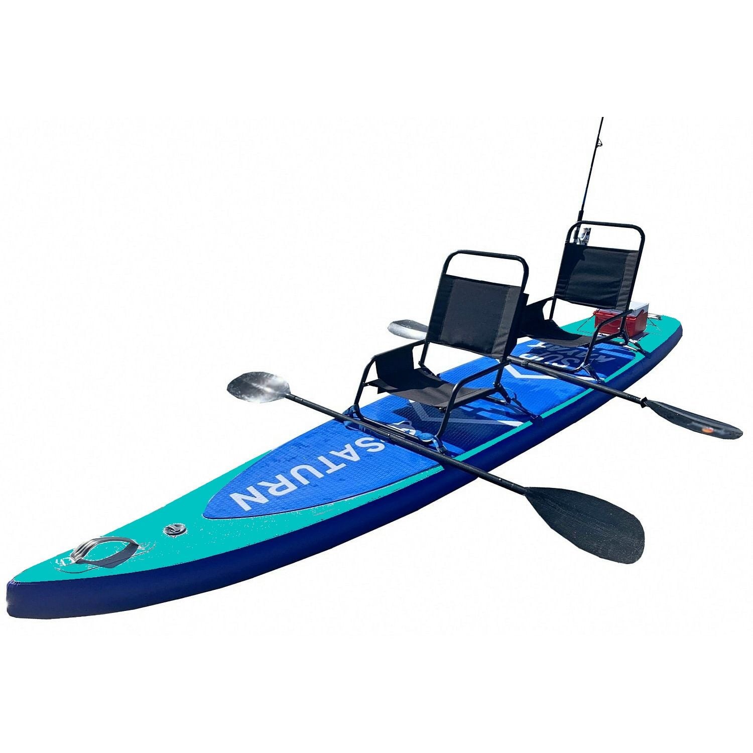 13.5' Inflatable SUP Paddle Board. Tandem Inflatable Kayak for 1-2