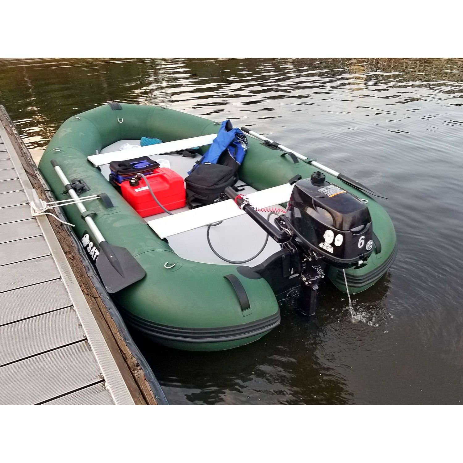 11' MotoRaft Inflatable Fishing Boat.