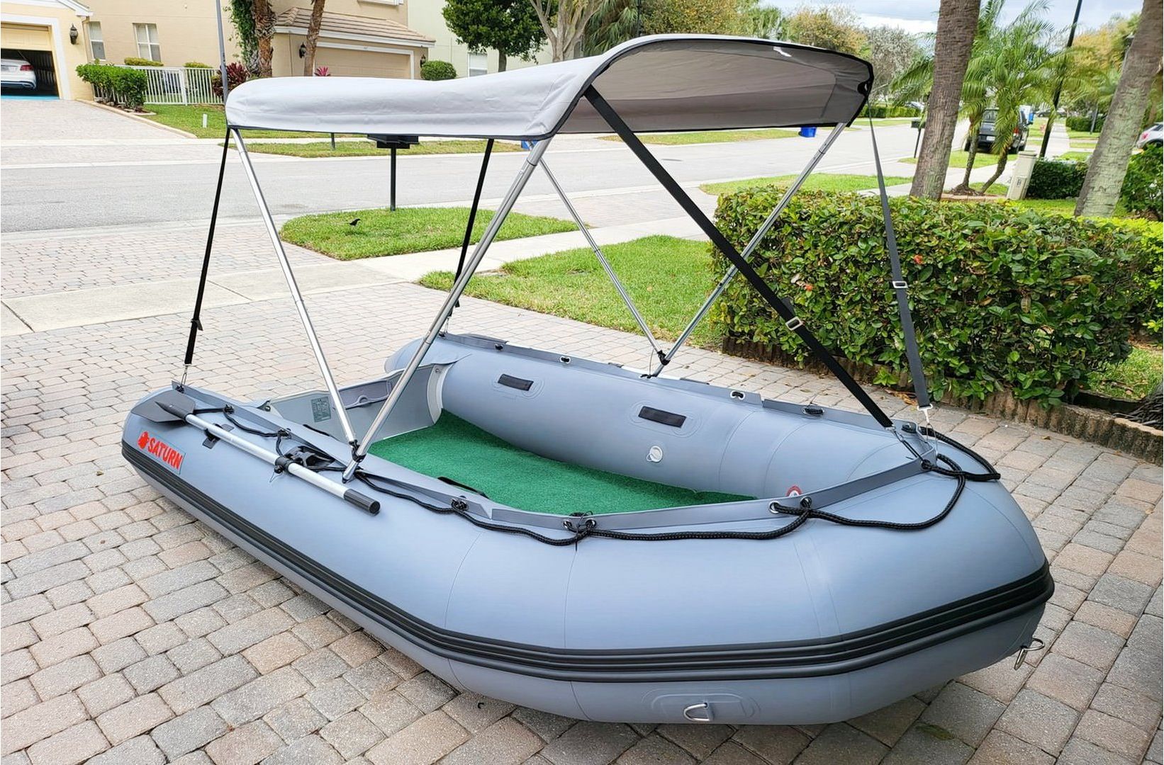 MonkeyJack PVC Awning/ Bimini Top/ Canopy Mount Hardware for Speedboat Fishing Boat Inflatable Boat