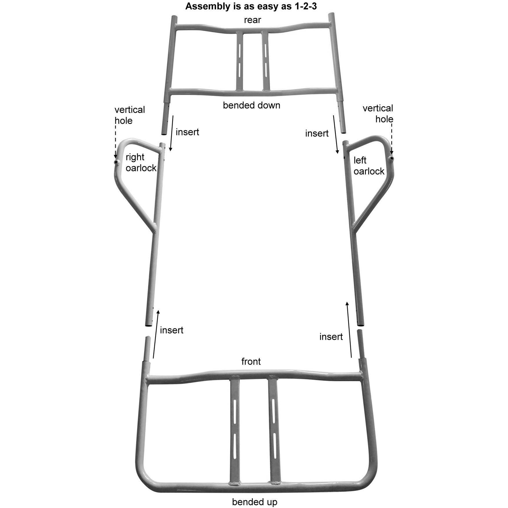 Imperfect Aluminum Fly Fishing Rowing Frame for 2 people. River Raft ...