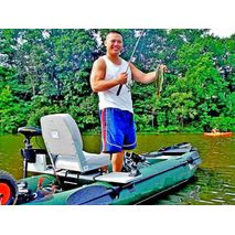 Saturn Inflatable Fishing Kayak FK396 Green color