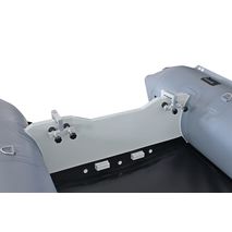 No Drill Wheels for inflatable boat.
