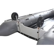 No Drill Wheels for inflatable boat.