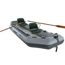 Fly Fishing Raft FR380 with rowing frame installed