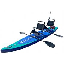 Saturn SUP414 inflatable SUP Kayak Aqua Blue