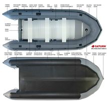 16' PRO Inflatable Boats SD488DG V2 Specs