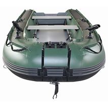 Saturn Green 12' FB365N Inflatable Fishing Boat with air deck floor.