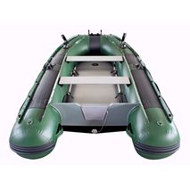 Saturn Green 12' FB365N Inflatable Fishing Boat with air deck floor.