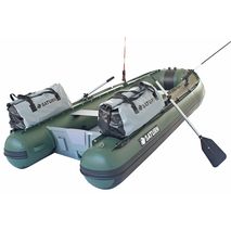 Shown with optional dry bags and rod holders