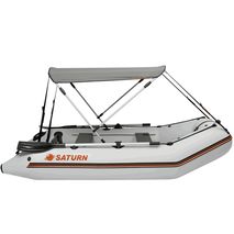 Saturn KM330 inflatable boat with optional bimini top
