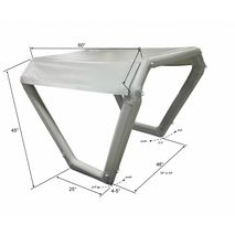 Air Shade - Inflatable Sun Shade Bimini. Dimensions