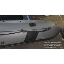 Patches covered with rub strake