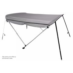 Large Deluxe 2 Bow bimini with removable side panels