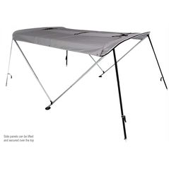 Large Deluxe 2 Bow bimini with removable side panels