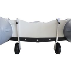 No Drill Wheels for inflatable boat.
