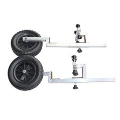 No Drill Wheels for inflatable boat.