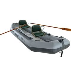 Fly Fishing Raft FR380 with rowing frame installed