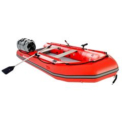 Shown with optional rod holders and dry bags