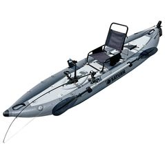 Chair V3 installed on inflatable pedal kayak