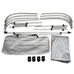 Parts of 4 bow bimini for inflatable boats v2