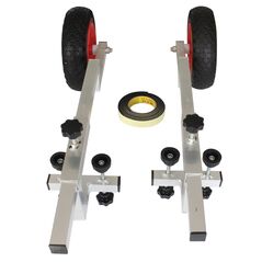 No Drill Wheels for inflatable boat V2.