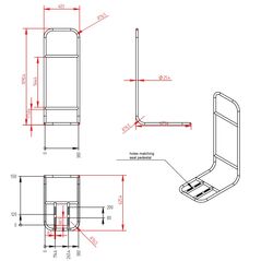 Seating and Standing Casting Frame dimensions
