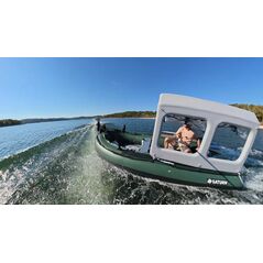 Air Tent Installed on FB385 Saturn Boat