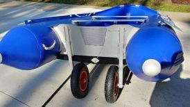 Dinghy Wheels Installed on SD330 boat